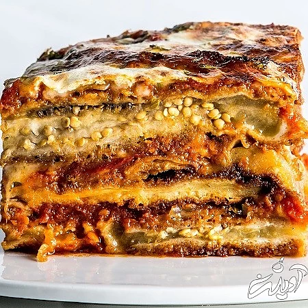 سوفله بادمجان و قارچ و سیب زمینی سوفله بادمجان ، طرز تهیه سوفله بادمجان ، سوفله بادمجان